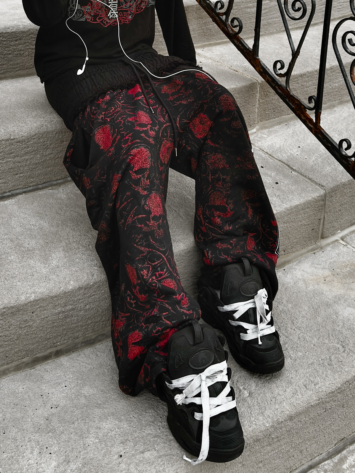 Crimson Skull Sweatpants