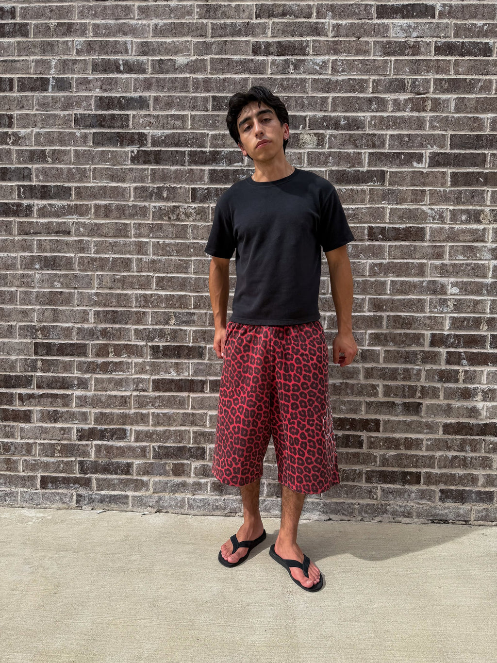 Red Cheetah Shorts