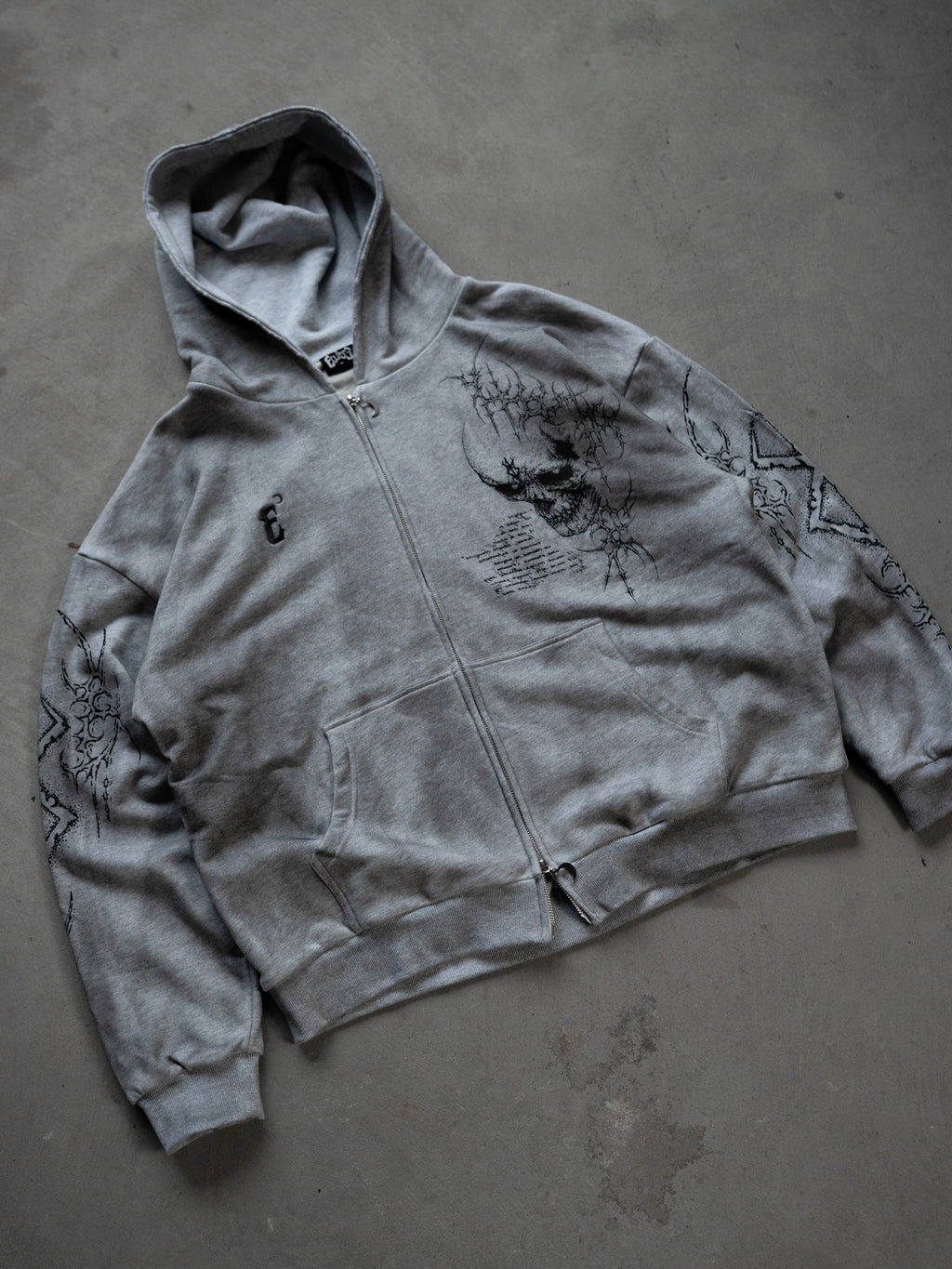 Skull Knight Zip-up Hoodie