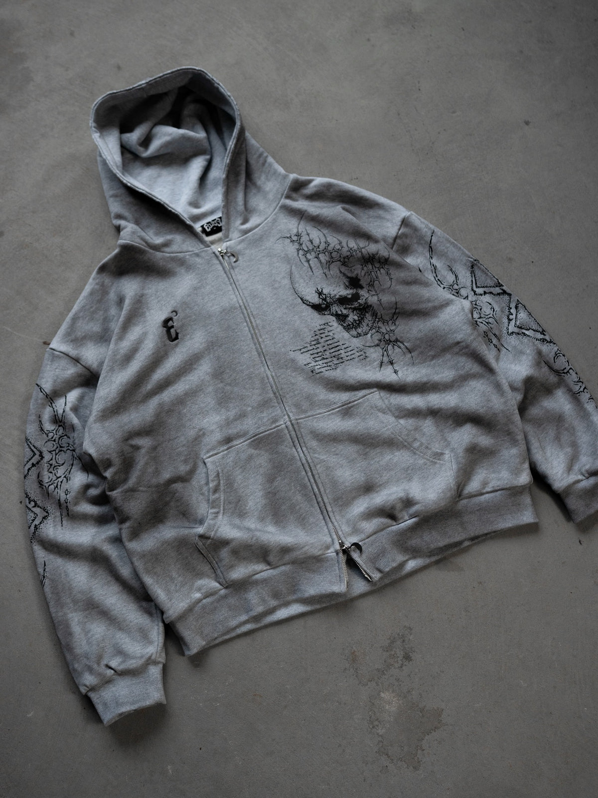 Skull Knight Zip-up Hoodie